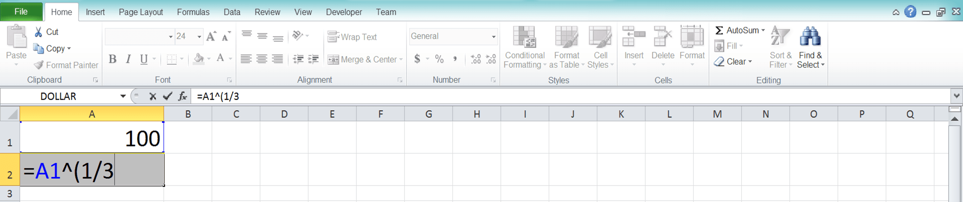 Cara Menghitung Akar di Excel Beserta Berbagai Rumus dan Fungsinya - Screenshot Langkah 1-4