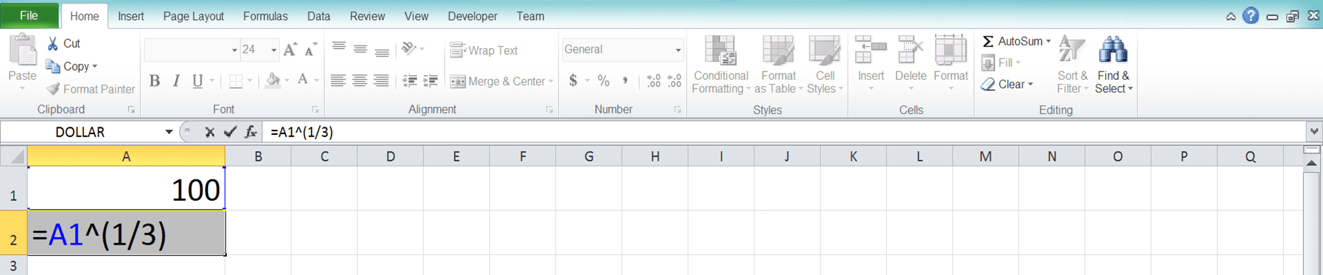 Cara Menghitung Akar di Excel Beserta Berbagai Rumus dan Fungsinya - Screenshot Langkah 1-5