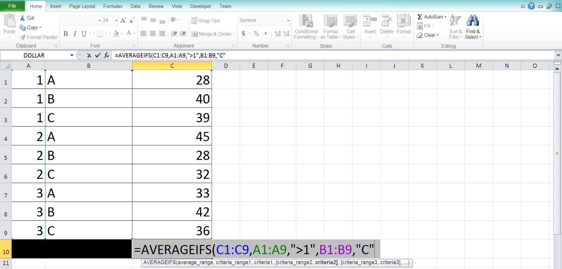 Cara Menggunakan Rumus AVERAGEIFS di Excel: Fungsi, Contoh, dan Langkah Penulisan - Screenshot Langkah 6