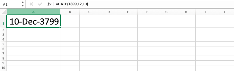 Fungsi DATE Pada Excel - Screenshot Catatan Tambahan 1-1-2