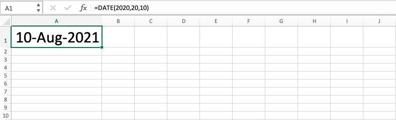 Fungsi DATE Pada Excel - Screenshot Catatan Tambahan 2-2-2