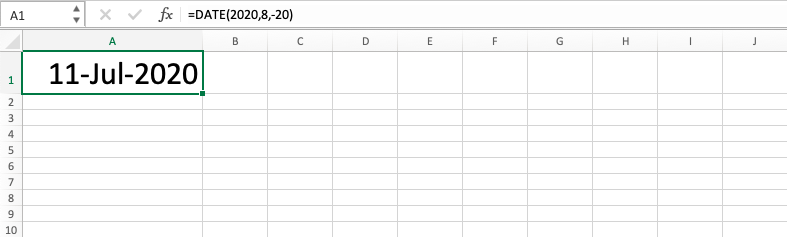 Fungsi DATE Pada Excel - Screenshot Catatan Tambahan 3-1-2