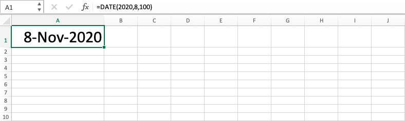 Fungsi DATE Pada Excel - Screenshot Catatan Tambahan 3-2-2