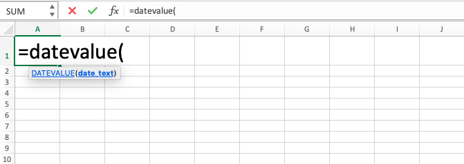 Fungsi DATEVALUE Pada Excel - Screenshot Langkah 2
