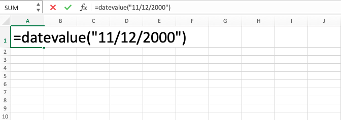 Fungsi DATEVALUE Pada Excel - Screenshot Langkah 4