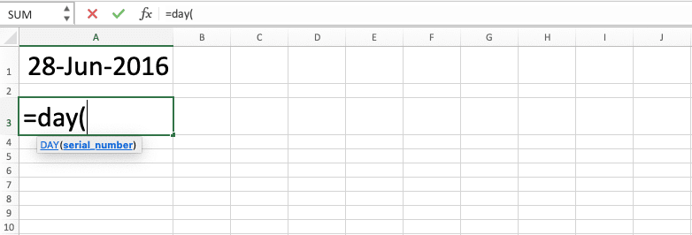 Cara Menggunakan Rumus DAY Excel: Fungsi, Contoh, dan Langkah Penulisan - Screenshot Langkah 2