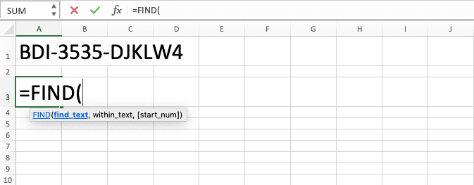 Cara Menggunakan Rumus FIND Excel: Fungsi, Contoh, dan Langkah Penulisan - Screenshot Langkah 2