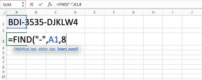 Cara Menggunakan Rumus FIND Excel: Fungsi, Contoh, dan Langkah Penulisan - Screenshot Langkah 5