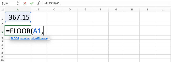 Cara Menggunakan Rumus FLOOR Excel: Fungsi, Contoh, dan Langkah Penulisan - Screenshot Langkah 3