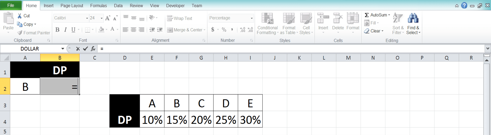 Rumus HLOOKUP di Excel: Fungsi, Contoh, dan Cara Menggunakannya - Screenshot Langkah 1