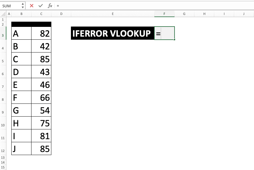 Penggunaan Kombinasi IFERROR VLOOKUP di Excel - Screenshot Langkah 1