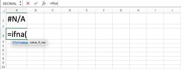 Cara Menggunakan Fungsi IFNA Excel: Kegunaan, Contoh, dan Langkah Penulisan - Screenshot Langkah 2