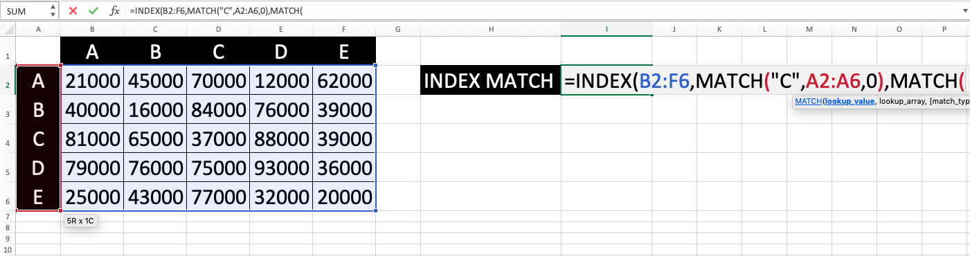 Cara Menggunakan INDEX MATCH di Excel: Fungsi, Contoh, dan Langkah Penulisan - Screenshot Langkah 9