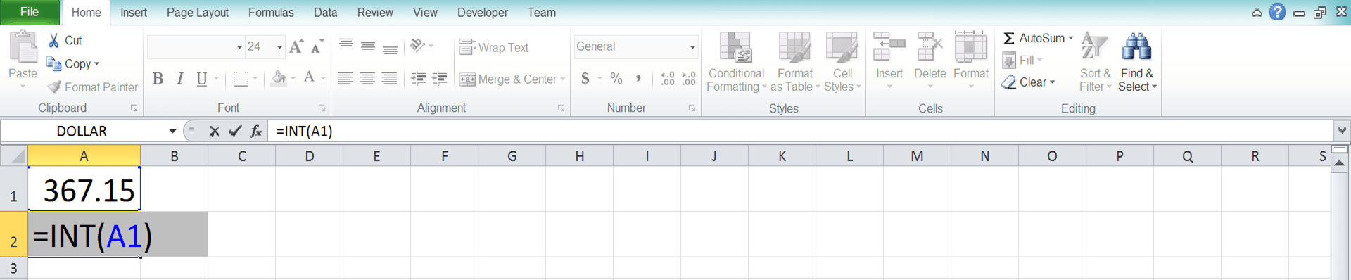 Cara Menggunakan Rumus INT pada Excel: Fungsi, Contoh, dan Langkah Penulisan - Screenshot Langkah 4
