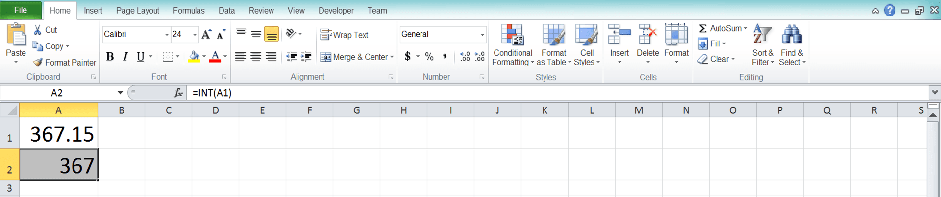 Cara Menggunakan Rumus INT pada Excel: Fungsi, Contoh, dan Langkah Penulisan - Screenshot Langkah 6