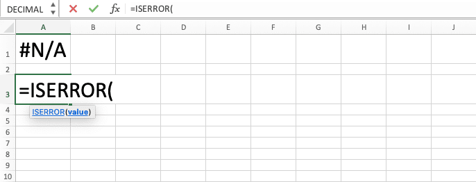 Cara Menggunakan Rumus ISERROR Excel: Fungsi, Contoh, dan Langkah Penulisan - Screenshot Langkah 2
