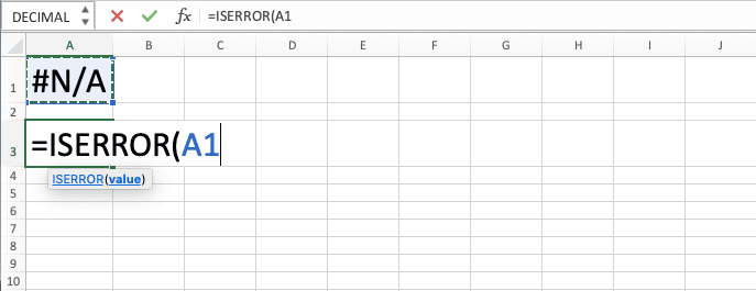 Cara Menggunakan Rumus ISERROR Excel: Fungsi, Contoh, dan Langkah Penulisan - Screenshot Langkah 3