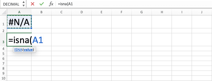 Cara Menggunakan Rumus ISNA Excel: Fungsi, Contoh, dan Langkah Penulisan - Screenshot Langkah 3