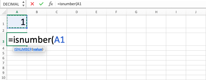Rumus ISNUMBER Excel - Screenshot Langkah 3