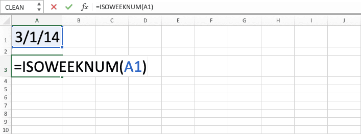 Rumus ISOWEEKNUM Excel - Screenshot Langkah 4