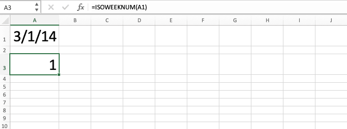 Rumus ISOWEEKNUM Excel - Screenshot Langkah 6