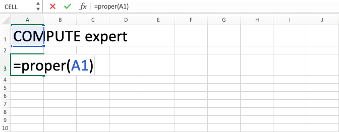 Fungsi PROPER Excel - Screenshot Langkah 4