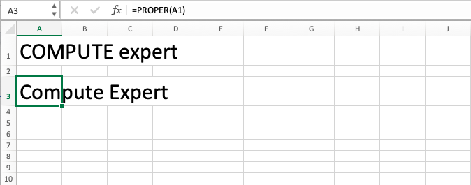 Fungsi PROPER Excel - Screenshot Langkah 6