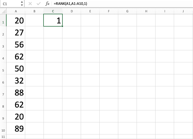 Cara Menggunakan Rumus RANK Excel: Fungsi, Contoh, dan Langkah Penulisan - Screenshot Langkah 8