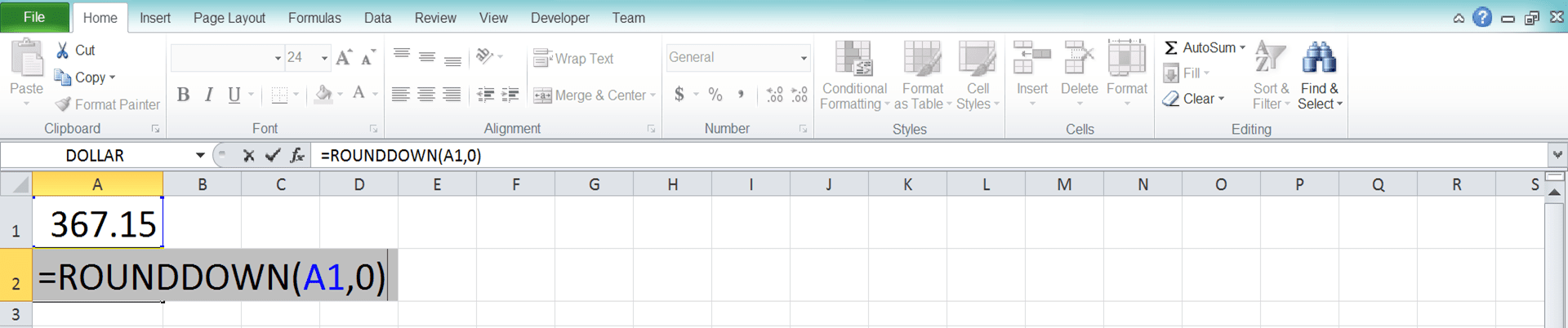 Rumus Excel ROUNDDOWN: Fungsi, Contoh, dan Cara Menggunakannya - Screenshot Langkah 5