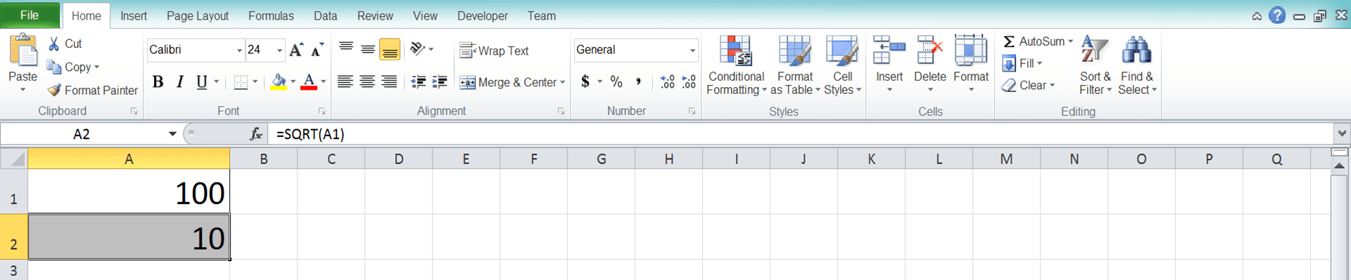 Cara Menggunakan Fungsi SQRT Excel: Kegunaan, Contoh, dan Penulisan Rumus - Screenshot Langkah 6
