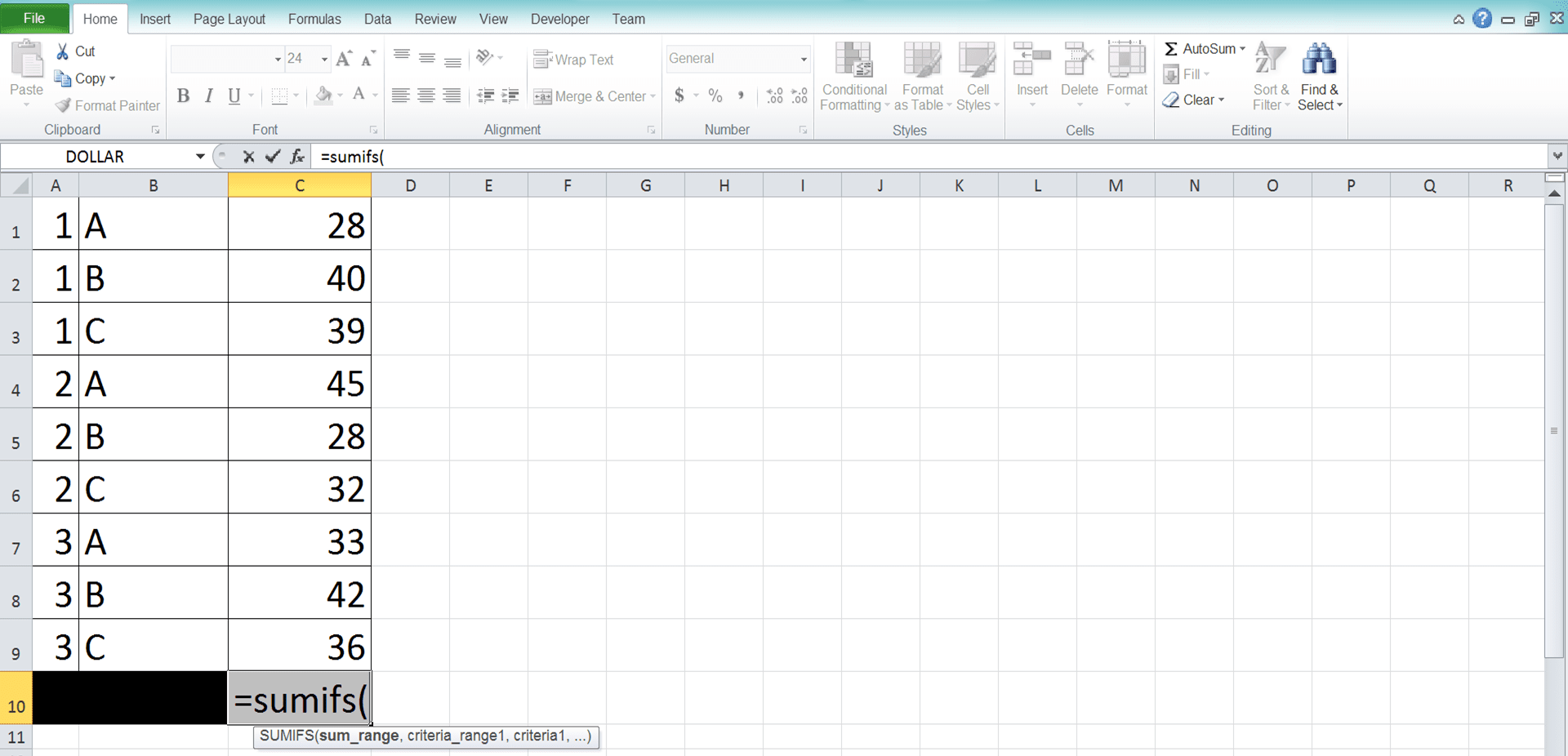 Cara Menggunakan Rumus SUMIFS Excel: Fungsi, Contoh, dan Langkah Penulisan - Screenshot Langkah 2