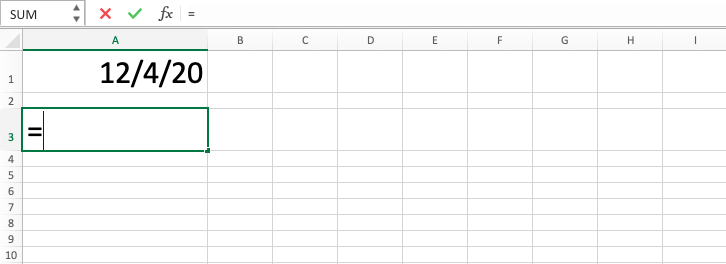 Rumus TEXT Excel - Screenshot Langkah 1