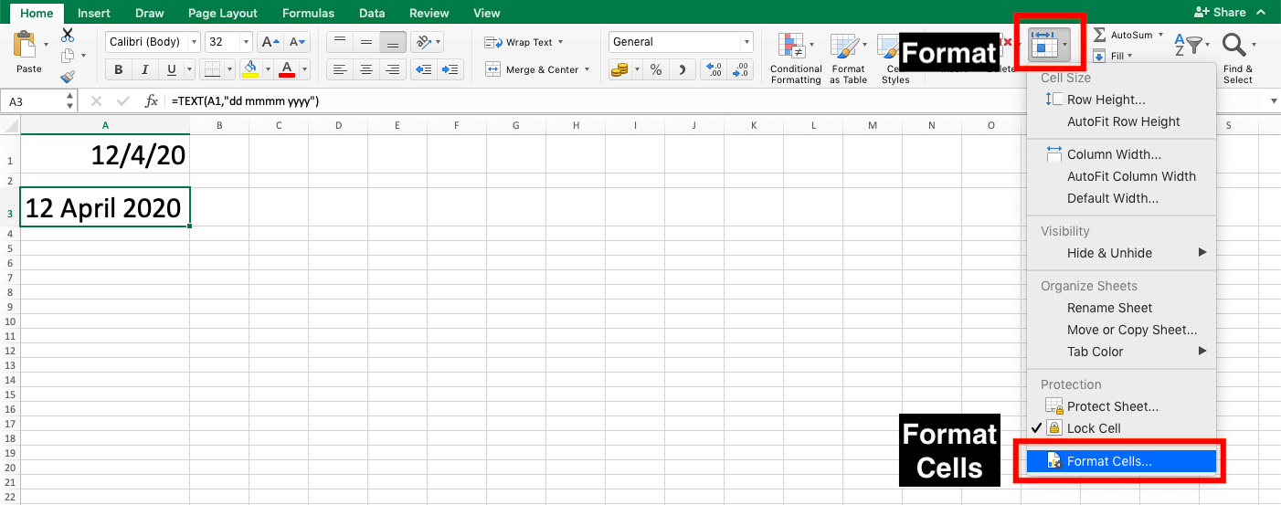Rumus TEXT Excel - Screenshot Catatan Tambahan 2