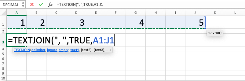 Rumus TEXTJOIN Excel - Screenshot Langkah 5