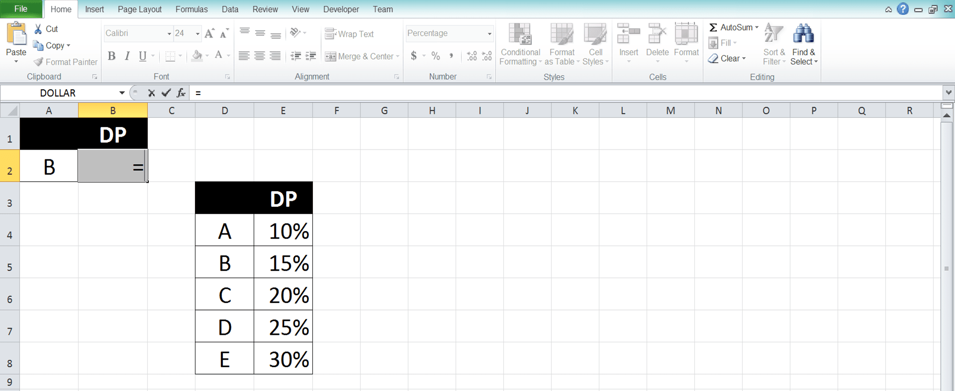 Cara Menggunakan Rumus VLOOKUP dan HLOOKUP di Excel: Fungsi, Contoh, dan Penggunaannya - Screenshot Langkah VLOOKUP 1