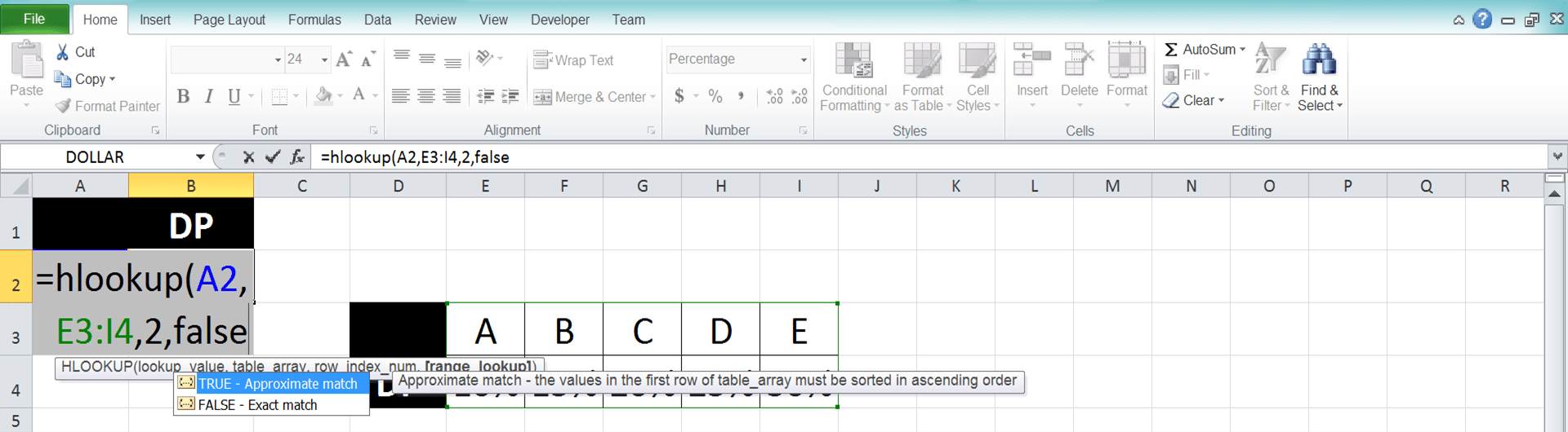 Cara Menggunakan Rumus VLOOKUP dan HLOOKUP di Excel: Fungsi, Contoh, dan Penggunaannya - Screenshot Langkah HLOOKUP 6