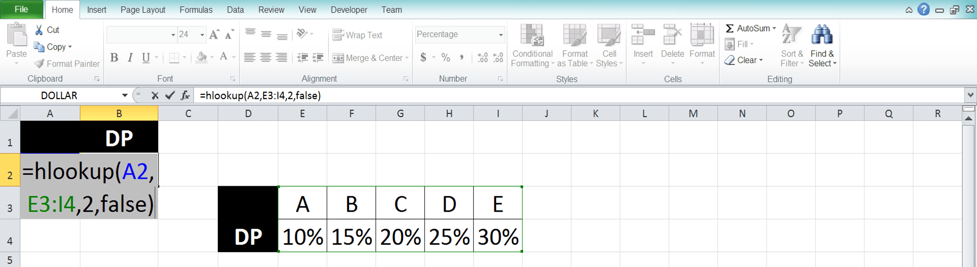 Cara Menggunakan Rumus VLOOKUP dan HLOOKUP di Excel: Fungsi, Contoh, dan Penggunaannya - Screenshot Langkah HLOOKUP 7