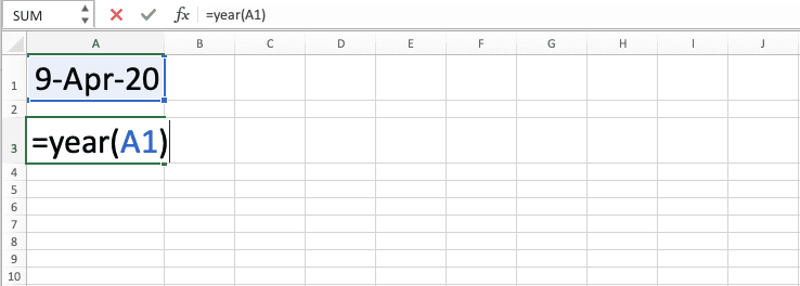 Cara Menggunakan Rumus YEAR Excel: Fungsi, Contoh, dan Langkah Penulisan - Screenshot Langkah 4