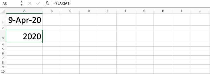 Cara Menggunakan Rumus YEAR Excel: Fungsi, Contoh, dan Langkah Penulisan - Screenshot Langkah 6