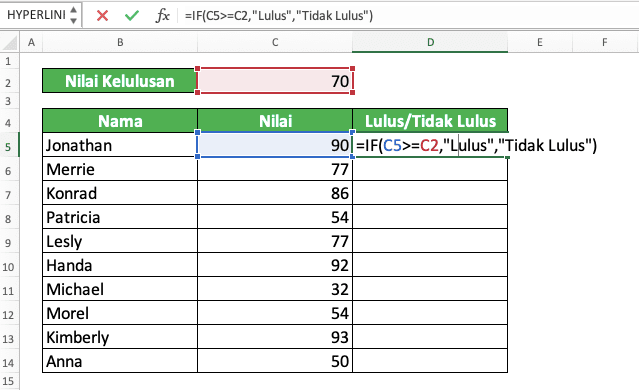 Cara Menggunakan Tanda Dolar ($) di Excel Beserta Definisi dan Fungsinya - Screenshot Langkah F4 1