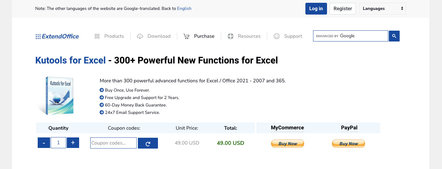 12 Add-In Excel Terbaik di 2025 - Screenshot Harga Kutools
