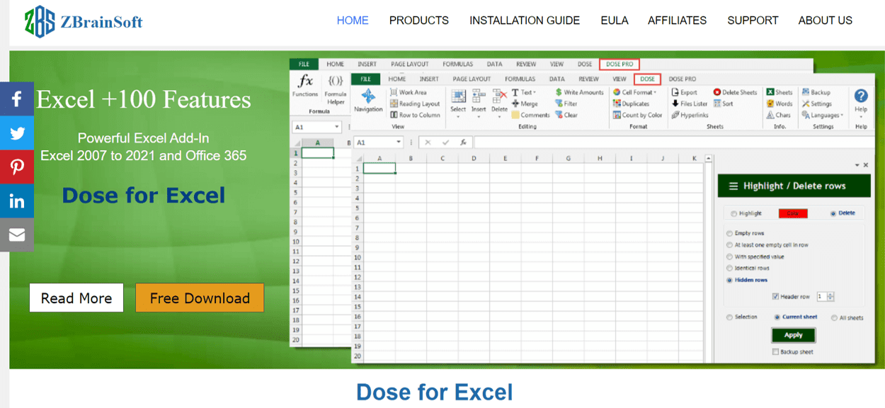 5 Alternatif Kutools for Excel Terbaik di 2025 - Screenshot Dose for Excel