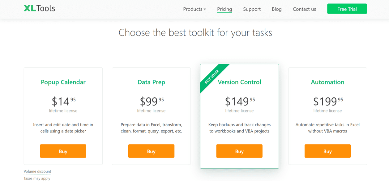 5 Alternatif Kutools for Excel Terbaik di 2025 - Screenshot Harga XLTools
