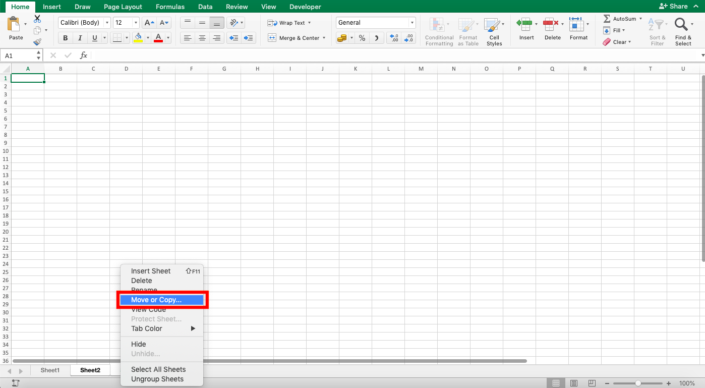 Cara Copy Sheet Excel - Screenshot Langkah 2-2