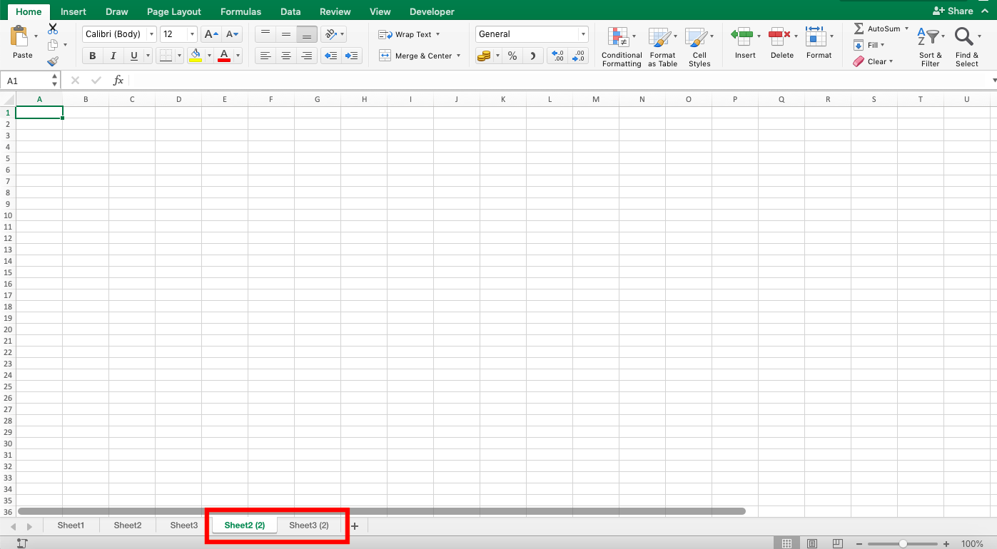 Cara Copy Sheet Excel - Screenshot Langkah 2-6