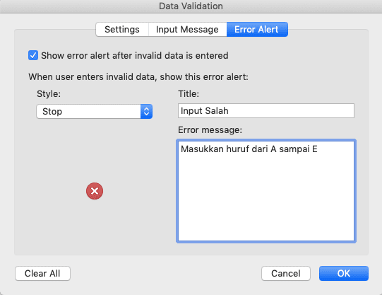 Data Validation di Excel: Fungsi dan Cara Menggunakannya - Screenshot Langkah Membuat Data Validation 5