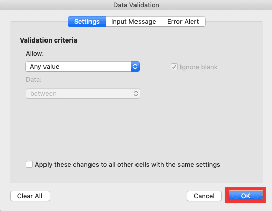 Data Validation di Excel: Fungsi dan Cara Menggunakannya - Screenshot Langkah Menghilangkan Data Validation 4