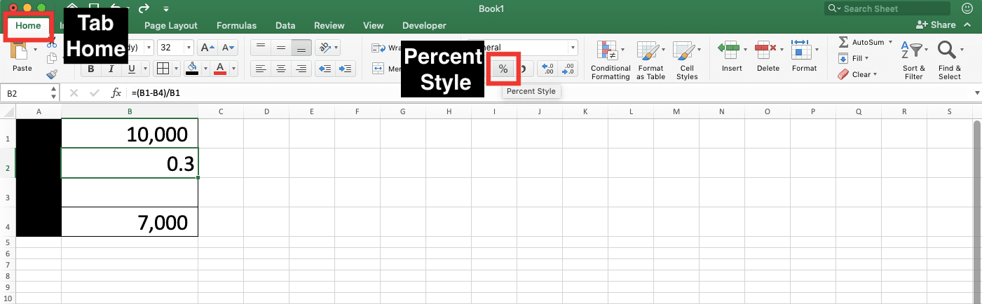 Cara Menghitung Diskon di Excel: Penulisan Rumus dan Contoh - Screenshot Langkah 2-7