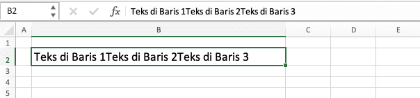 Cara Enter Tulisan di Excel - Screenshot Data Teks untuk Contoh Cara Enter di Excel dengan Aplikasi Editor Teks