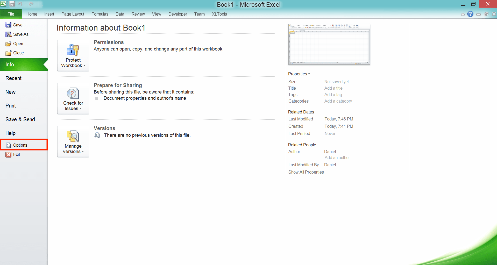 Cara Menghapus/Menghilangkan Garis di Excel - Screenshot Langkah Metode Excel Options 2